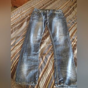 Black Premium Low Rise Slim Straight Jeans size 38 X 32